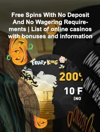 Free spins no wagering