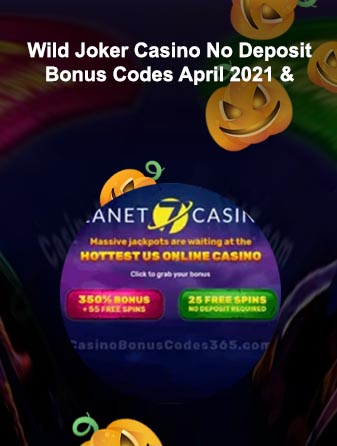 Wild joker no deposit bonus codes april